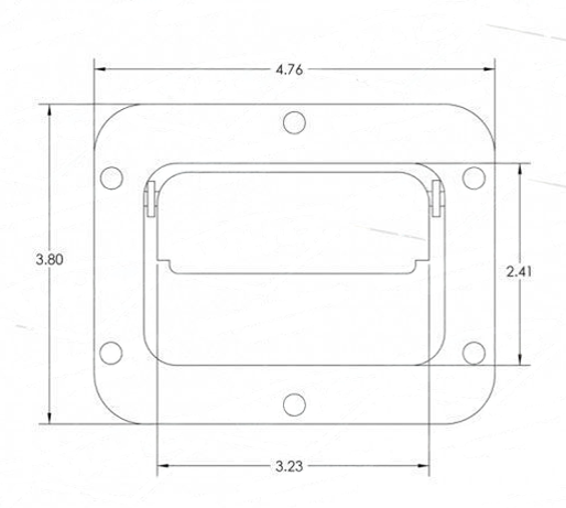 2-point Stainless Steel Paddle Handle Latch.