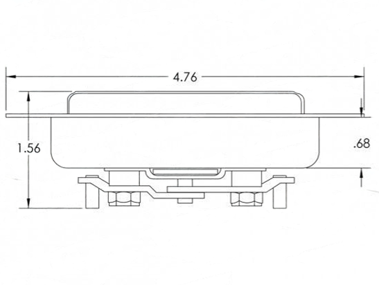 2-point Stainless Steel Paddle Handle Latch.