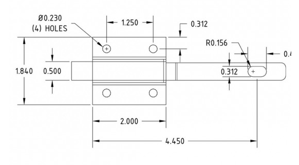 service body tailgate slam latch